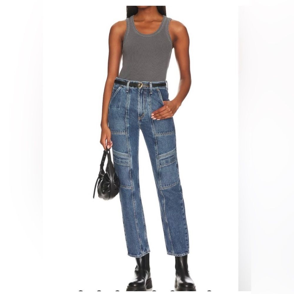 AGOLDE Cooper Cargo in Denim Blue Women's 27
